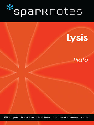 cover image of Lysis (SparkNotes Philosophy Guide)